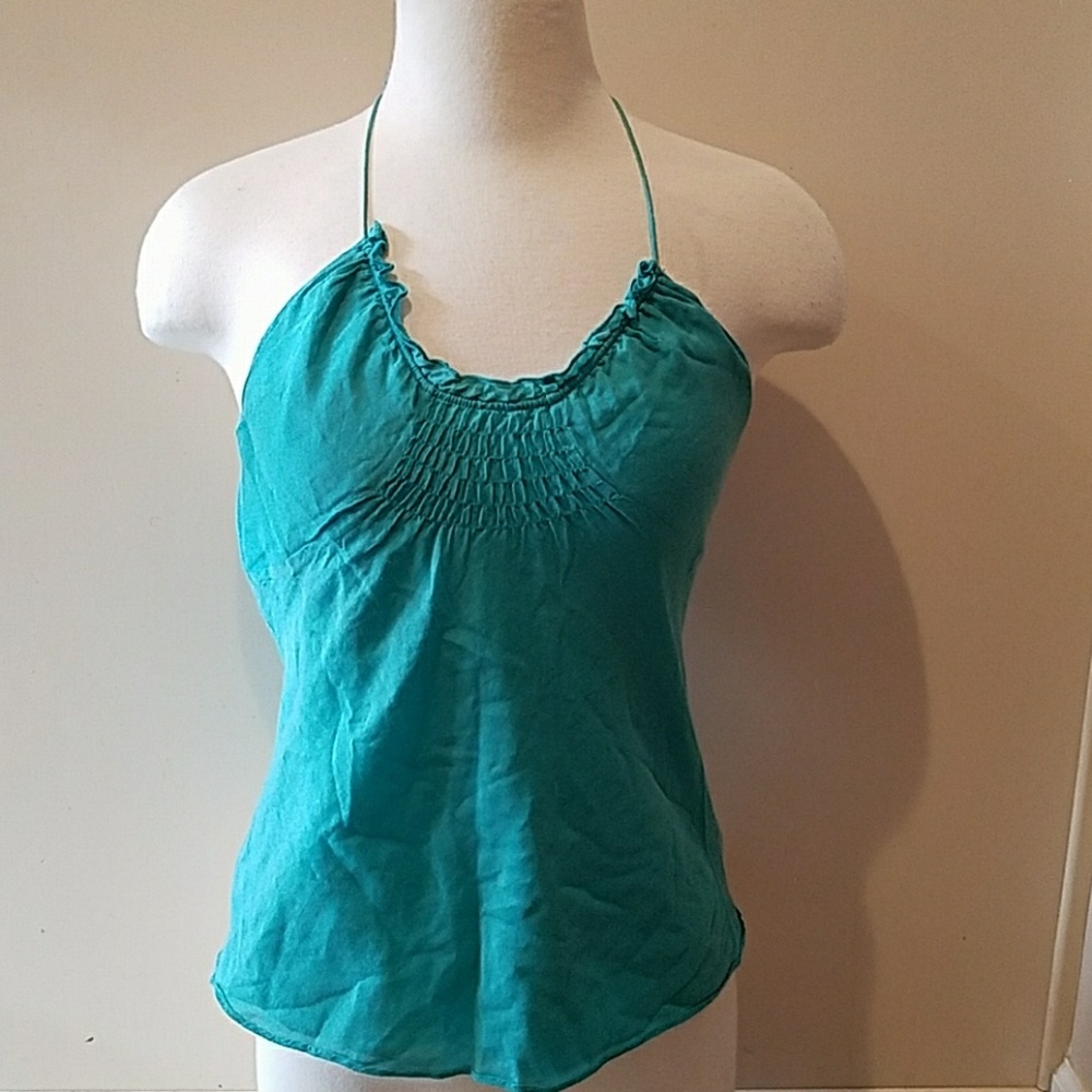 A/X Armani Exchange Teal Halter Tank Top